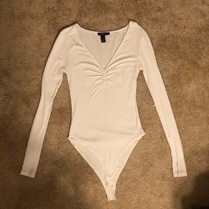 White Long Sleeve Bodysuit